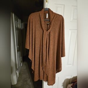 Elegant Brown Poncho